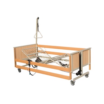 [500006] מיטה סיעודית חשמלית AKS-SB-L. תוצרת גרמניה. 3 פונקציות חשמליות. HI-LO. פול פאולר. למטופלים כבדי משקל. ס.מדיק יבוא