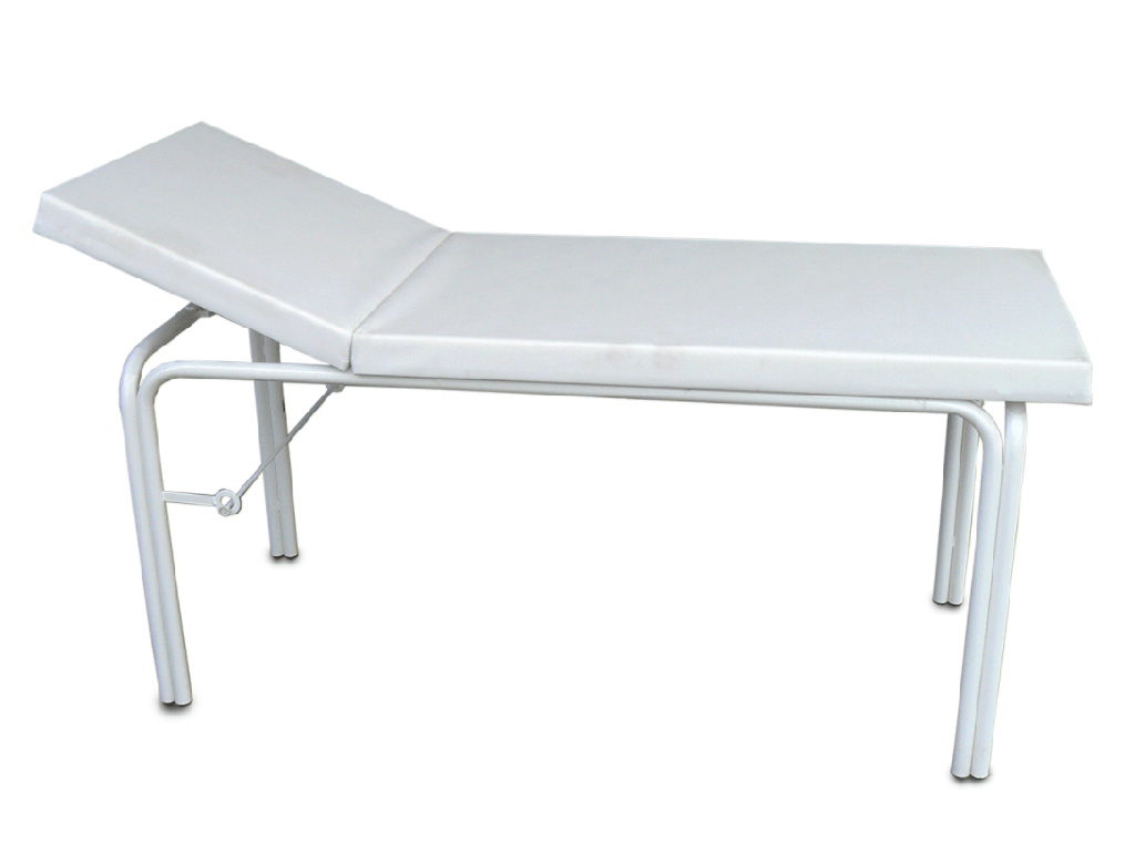 מיטת רופא סטנדרט עם גב מתרומם. מידה 70×190 ס"מ. גובה 75 ס"מ. ריפוד PVC. מעמד נייר מובנה. ס.מדיק יבוא