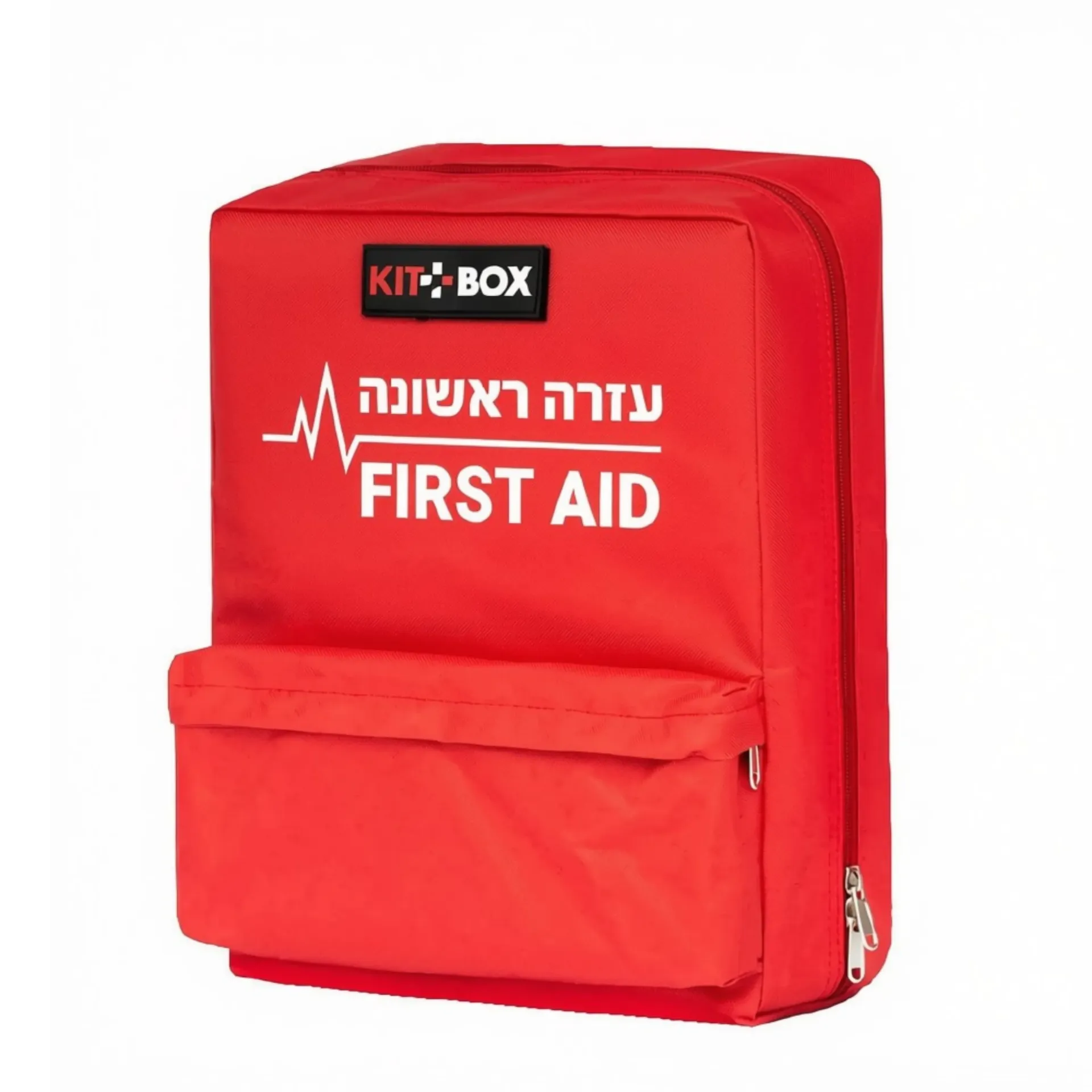 [542815] תרמיל מגיש עזרה ראשונה למוסדות חינוך 2026. First Aid Backpack. תקן משרד החינוך. כולל חסם עורקים CAT ופנס LED. ס.מדיק יבוא