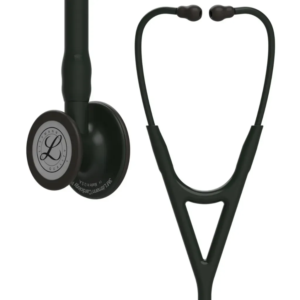 [260854] סטטוסקופ ליטמן 3M™ קרדיולוגי IV. 3M™ Littmann® Cardiology IV™ Stethoscope. צבע בלאק אדישן . Black Edition . 6163. ראש כפול. אחריות יצרן 5 שנים. יבוא רשמי לישראל.