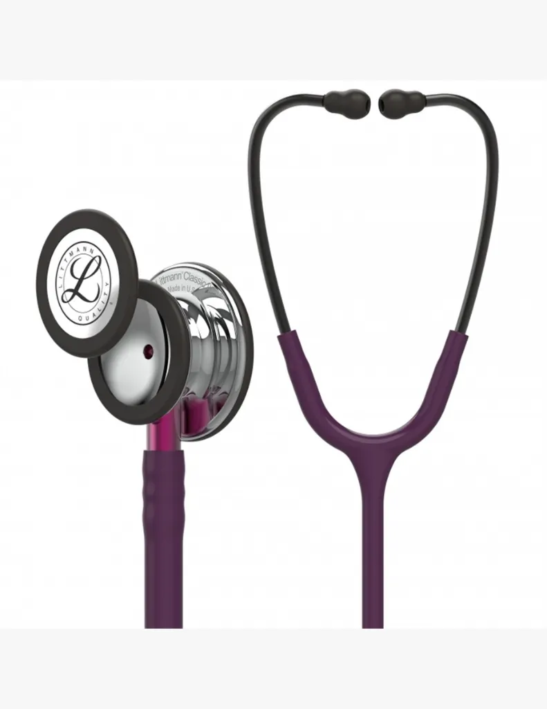 סטטוסקופ ליטמן 3M קלאסיק III. 3M™ Littmann® Classic III™ Stethoscope. ,Plum purple, mirror finish, purple neck . דגם 5960. צבע סגול שזיף גימור ראי צוואר סגול ממברנה כפולה. אחריות יצרן 5 שנים . יבוא רשמי לישראל