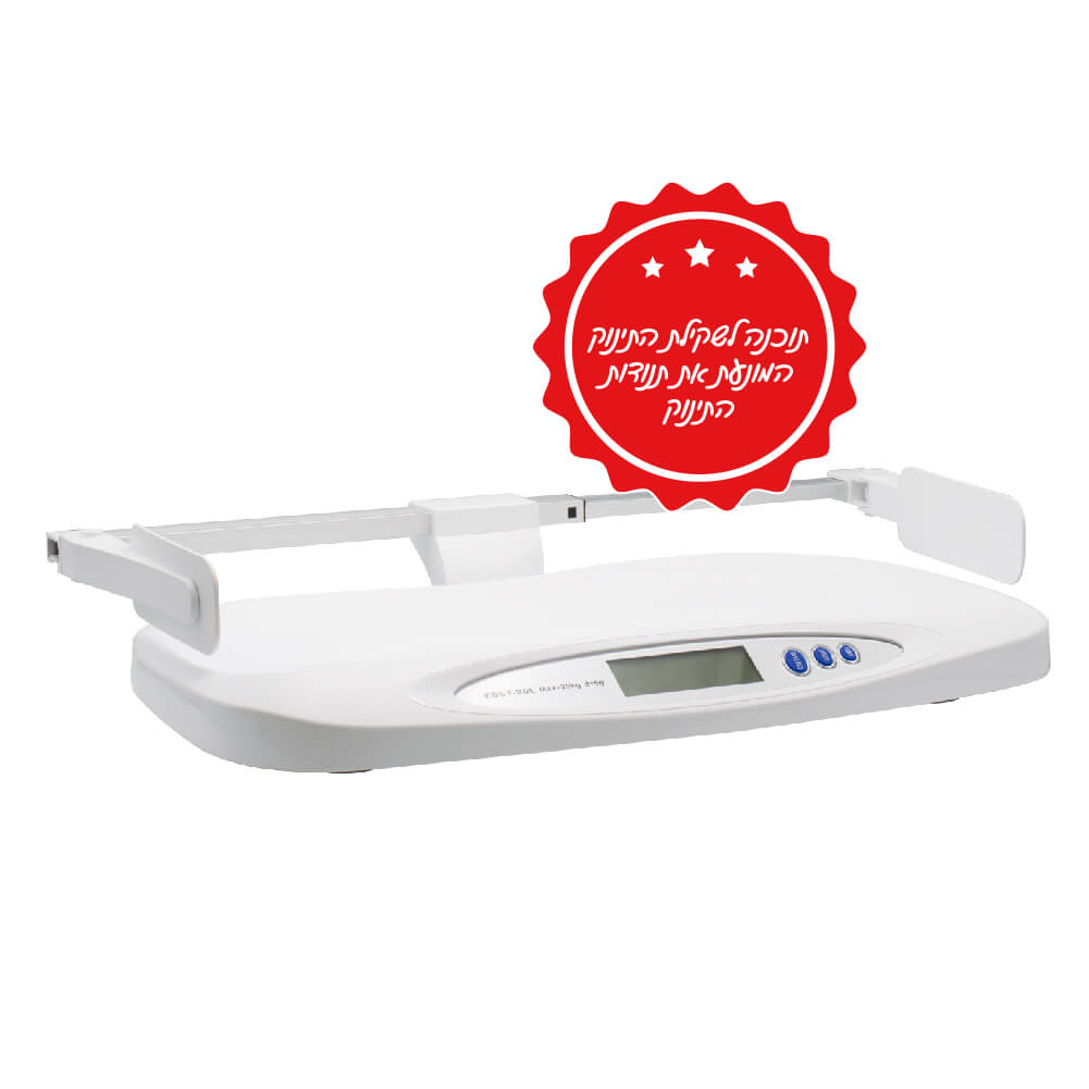 [103217] משקל תינוק ביתי דגם EBST-20L. עד 20 ק"ג. LCD גדול. עריסה מותאמת. כיבוי אוטומטי. ס.מדיק יבוא