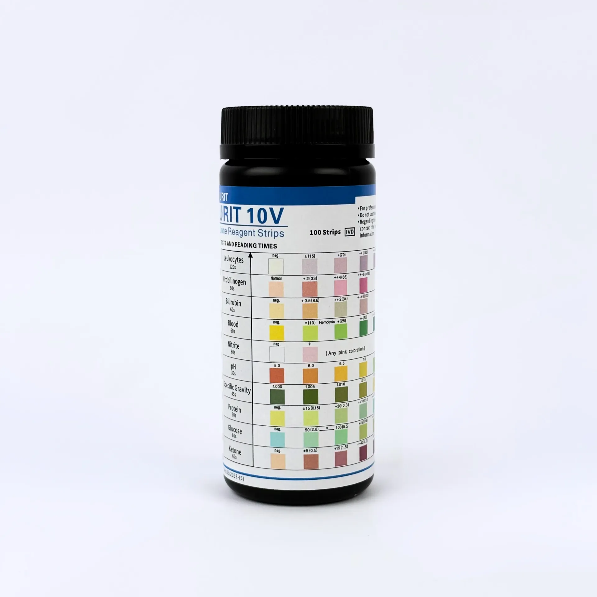 סטיקים לבדיקת שתן  100 יחידות . Urine Test Strips. בדיקת 10 פרמטרים: גלוקוז, חלבון, דם, pH, קטונים ועוד. תוצאה תוך 60 שניות. ס.מדיק יבוא