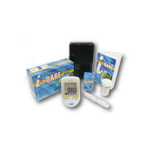 סטיקים למד סוכר i-QARE DS-E. 50 יחידות. Roche Diabetes Care. ס.מדיק יבוא