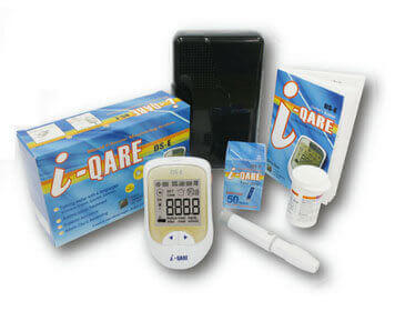 [103604] סטיקים למד סוכר i-QARE DS-E. 50 יחידות. Roche Diabetes Care. ס.מדיק יבוא