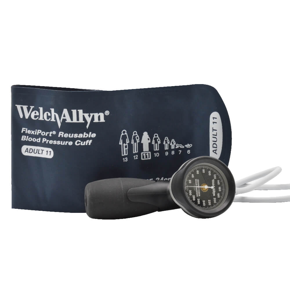 [104612] מד לחץ דם ידני DS-65 TRIGGER. Welch Allyn DuraShock. ללא כספית. שרוול מבוגר. ס.מדיק יבוא
