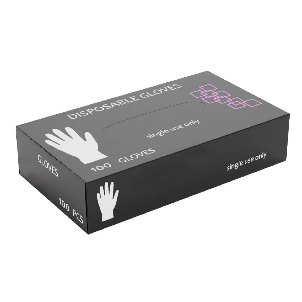 [462810] כפפות לטקס ללא אבקה. 100 יחידות. Latex Gloves Powder Free. מידות S. M. L. XL (S)