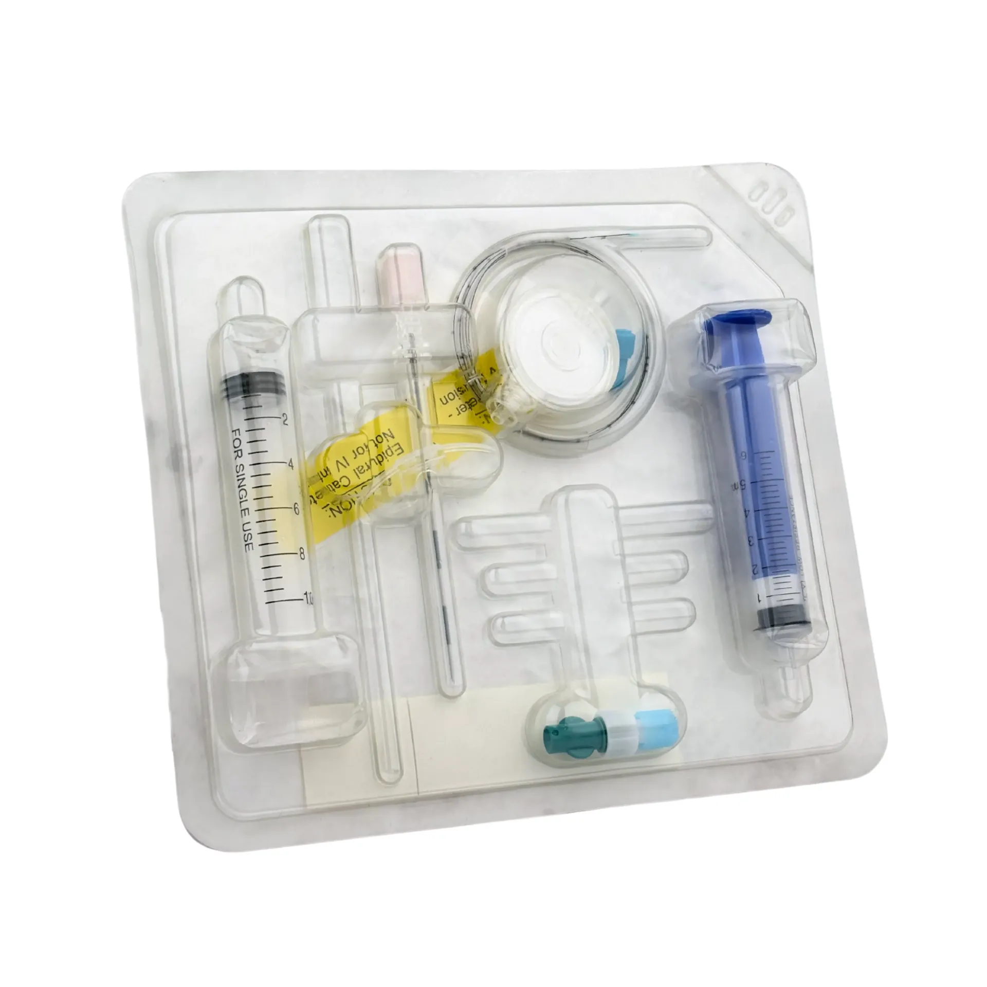 [463635] ערכת אפידורל חד פעמית 18G. Epidural Kit For Single Use. כולל מחט, קטטר, מזרקי LOR ופילטר 0.22 מיקרון. ס.מדיק יבוא
