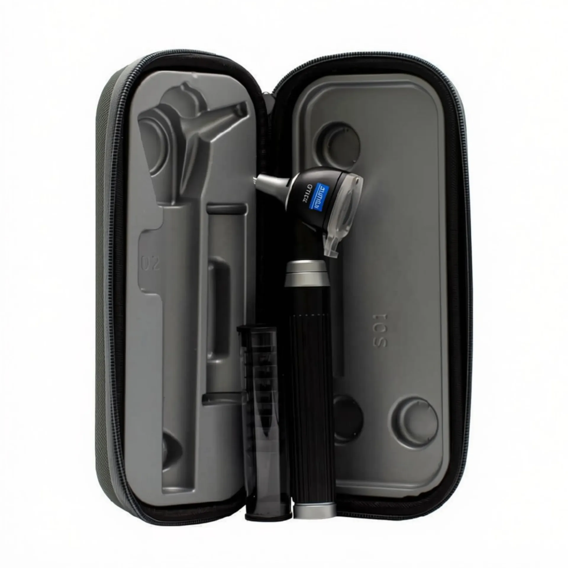 [100838] סט אוטוסקופ נייד פוקט. נורת LED. Zumax זומקס. Pocket Otoscope. ס.מדיק יבוא (הלוגן)