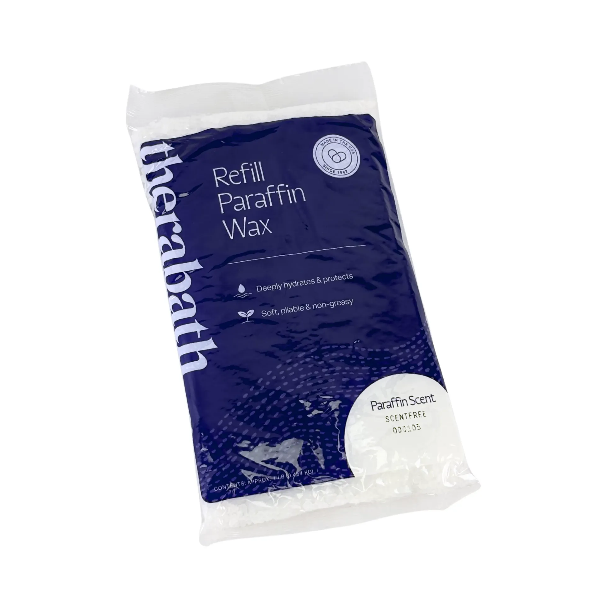 [180403] שקית פראפין THERABATH ללא ריח. Paraffin Wax Refill. תוצרת ארה"ב. שקית בודדת לאמבט פראפין. ס.מדיק יבוא