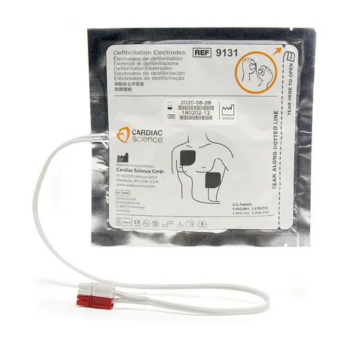אלקטרודות לדפיברילטור Cardiac Science. Defibrillator Electrodes. דגם G3 למבוגר. דגם G5 לילד. ס.מדיק יבוא