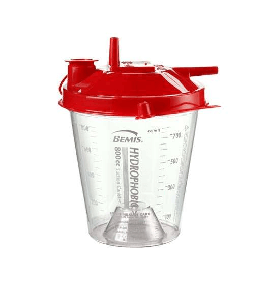 מיכל איסוף לסקשן 800 סמ"ק. Suction Canister 800 ml. מיכל שאיבת הפרשות למכשירי סקשן רפואיים. ס.מדיק יבוא