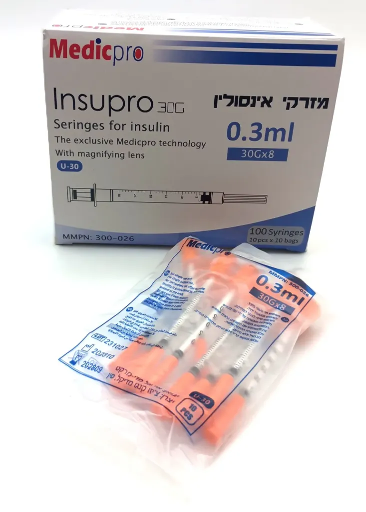 מזרק אינסולין סטרילי Syringe
