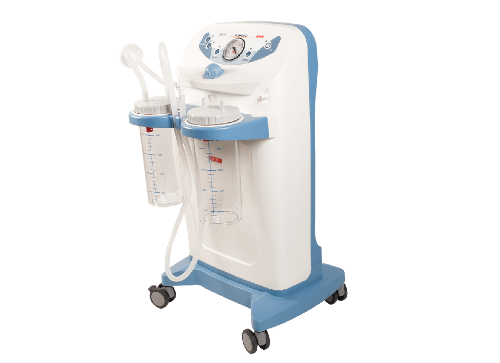 [181409] סקשן חשמלי על גלגלים Hospivac CA-MI. לחדרי ניתוח. 2 מיכלים 1 ליטר. 60/90 ל/ד. ס.מדיק יבוא