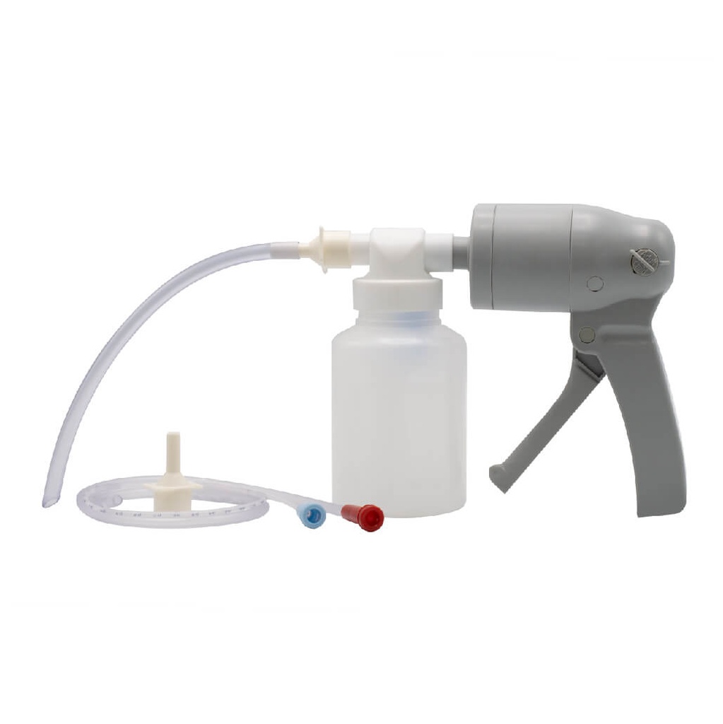 [181413] סקשן ידני דמוי אקדח לשאיבת הפרשות ללא חשמל. מיכל מובנה. ס.מדיק יבוא