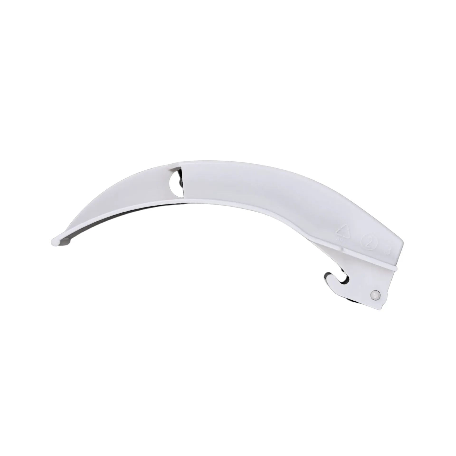 להב לרינגוסקופ מקינטוש מעוגל. Macintosh Laryngoscope Blade. פלסטיק חד פעמי עם סיב אופטי. מידות 1 עד 4 לבחירה. תואם תקן ISO 7376. ס.מדיק יבוא