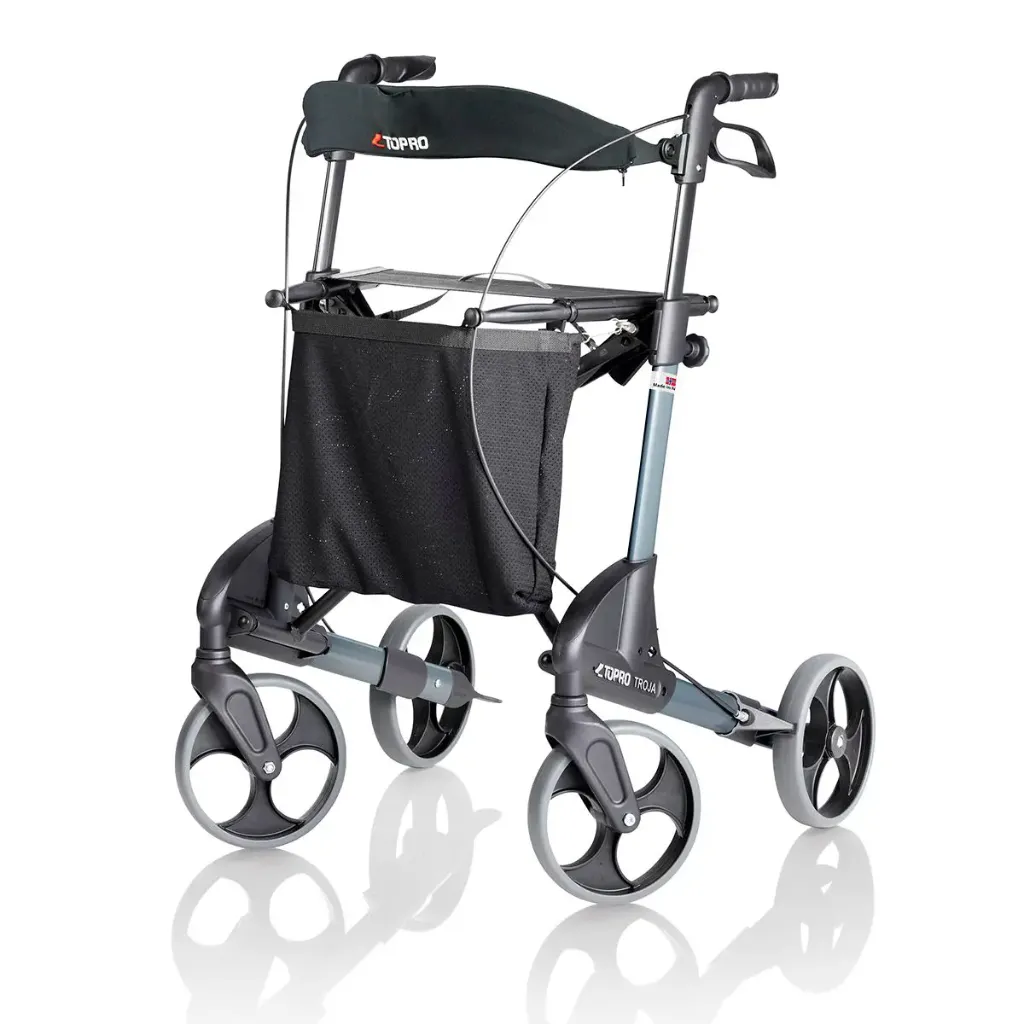 [381006] רולטור טרויה קלאסי מתקפל 4 גלגלים. TOPRO Troja Classic Medium. תוצרת נורווגיה. עד 165 ק"ג. משקל 6.8 ק"ג. ס.מדיק יבוא