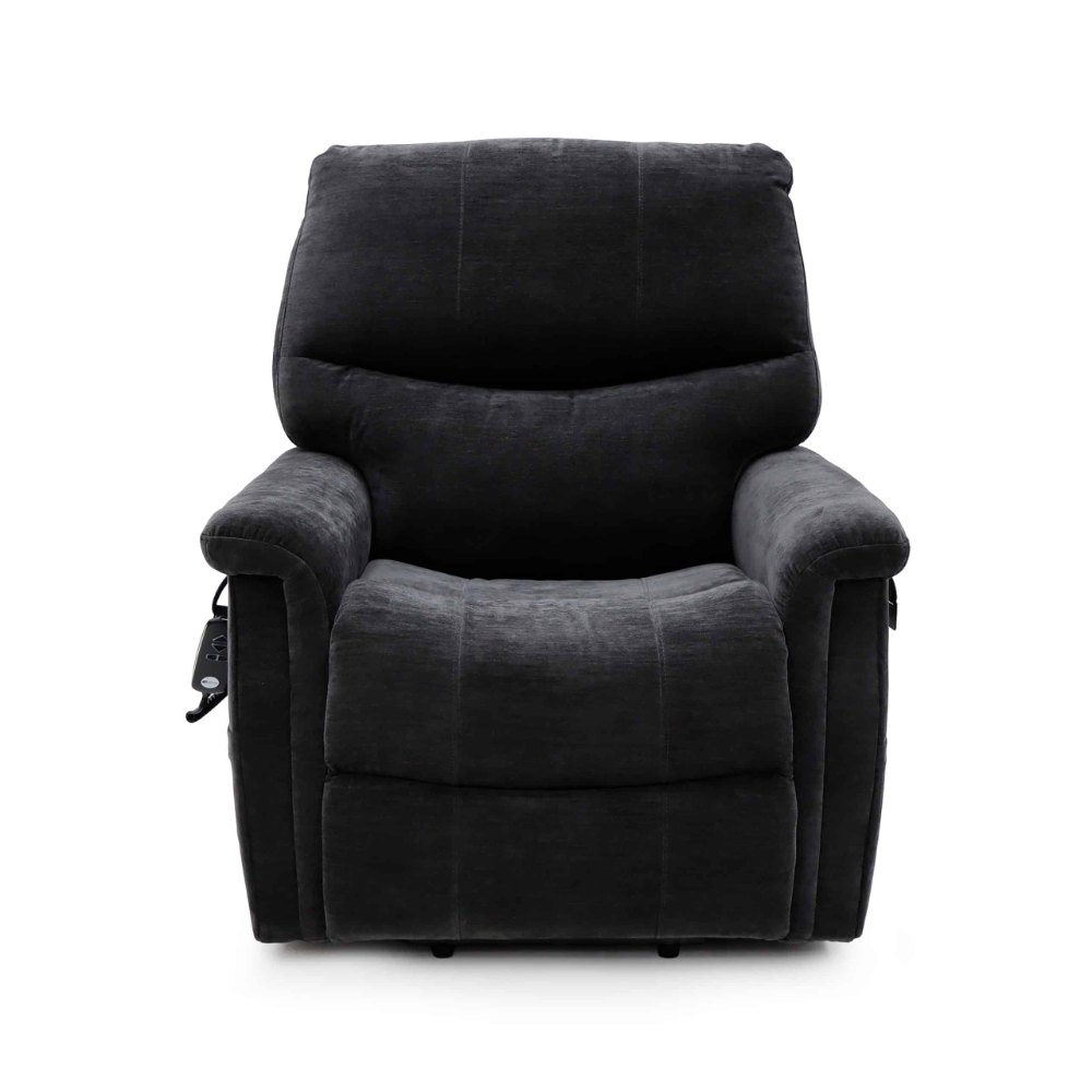 כורסת קימה חשמלית ומסאז' REVOLUTION. Electric Lift Massage Recliner. 2 מנועים גרמניים. ויברציות בישיבה וברגליים. חימום בגב התחתון. רוחב מושב 56 ס"מ. עד 150 ק"ג