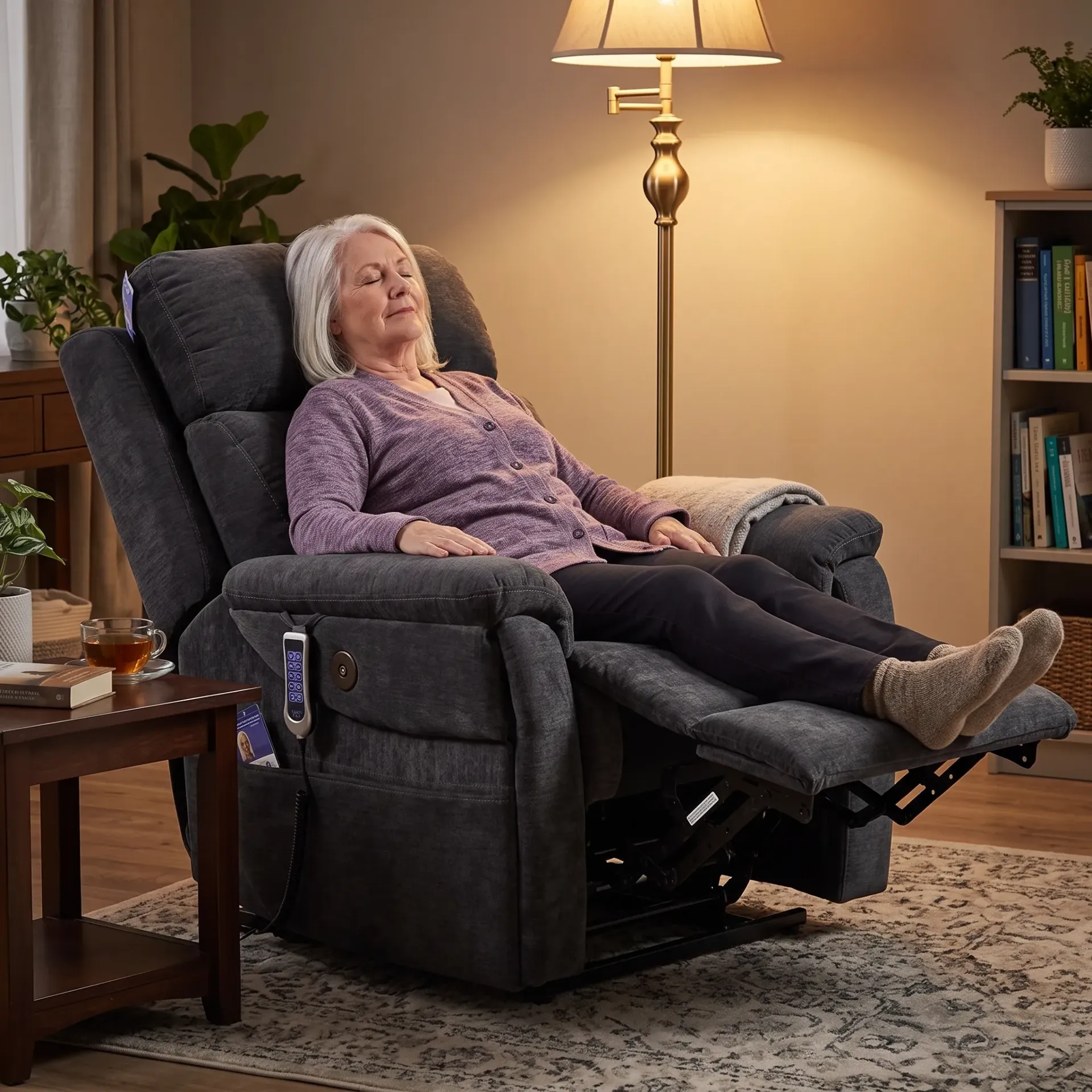 כורסת קימה חשמלית וכורסת טלוויזיה LUXURY. Electric Lift Recliner. 5 מנועים גרמניים. מצב ZERO GRAVITY. עיסוי מובנה. Heavy Duty עד 250 ק"ג