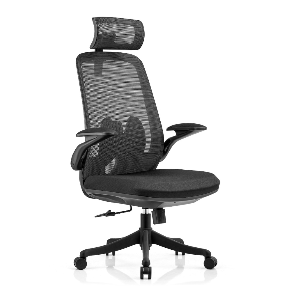 [990150] כיסא משרדי אורתופדי עם משענת ראש. Carbon Titan. מנגנון Butterfly. גלגלי סיליקון כפולים. עד 140 ק"ג