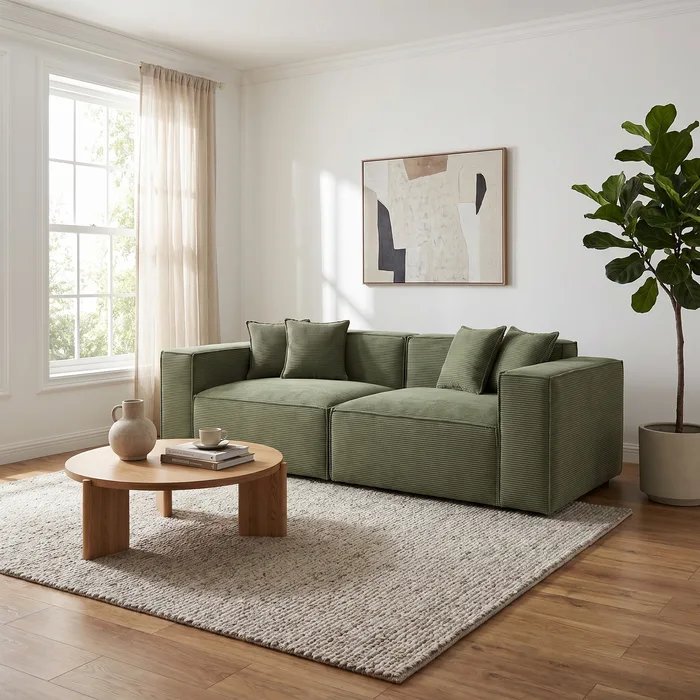 [990317] ספה רביצה דגם סמאתרה. Samatra Daybed Sofa. ספת רביצה בארבע מידות. בד וגוון לבחירה (2.40 מ׳)