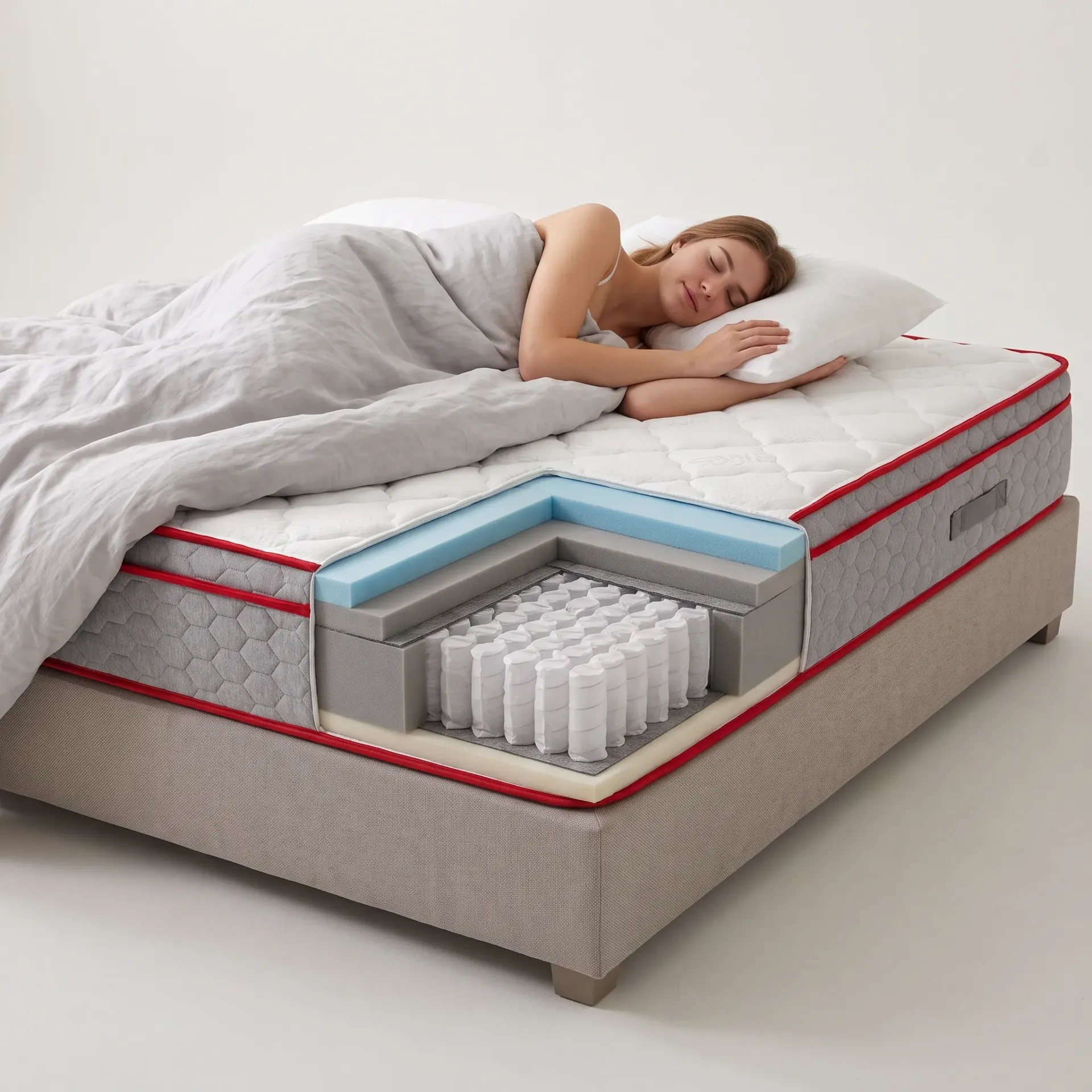 [990333] מזרן ארט Swiss Comfort. ART Mattress. מבנה רב שכבתי. 7 מידות (190×80 יחיד צר)