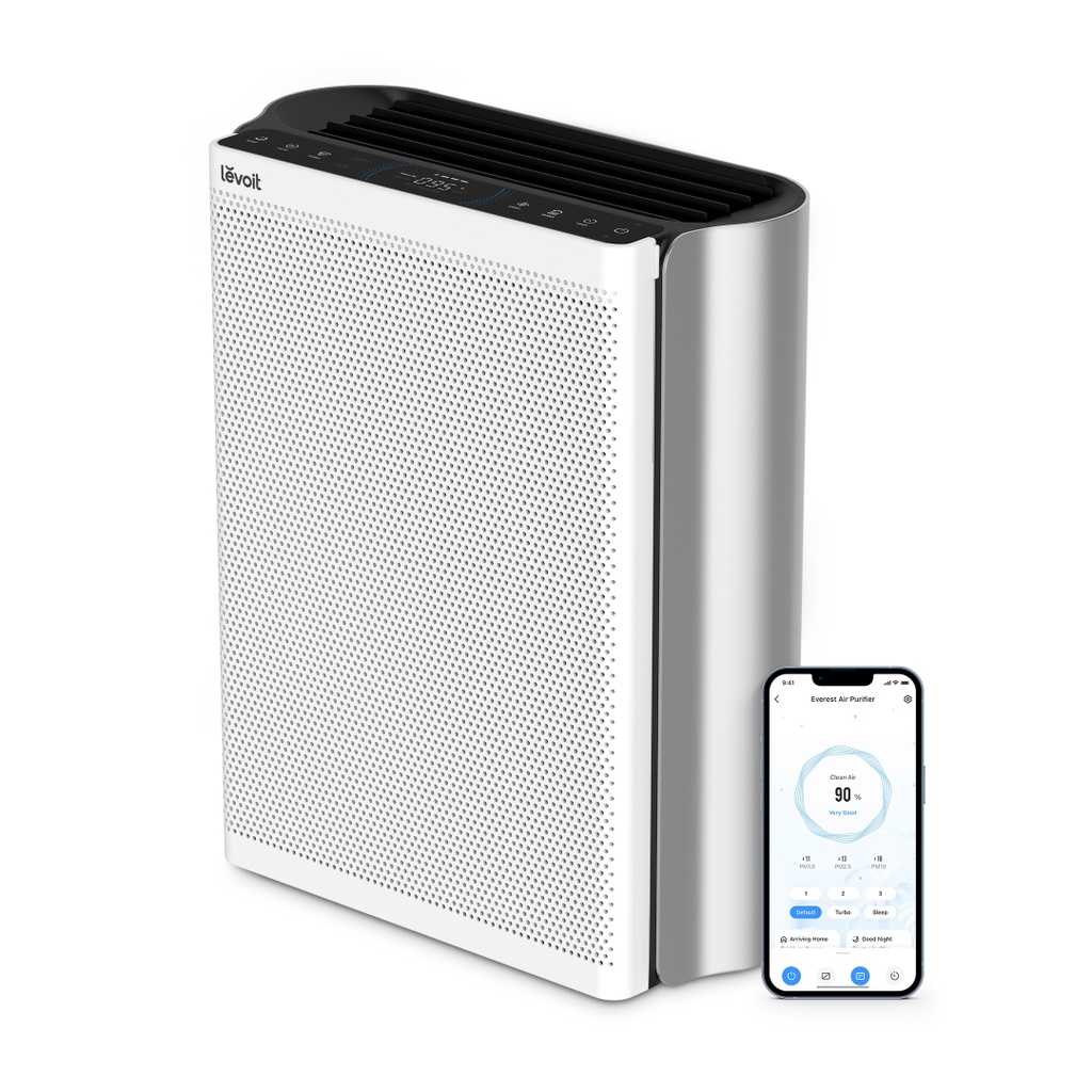 מטהר אוויר חכם LEVOIT Everestair EL551S. Smart Air Purifier. CADR 612 מ״ק/ש. מסך OLED. עד 140 מ״ר