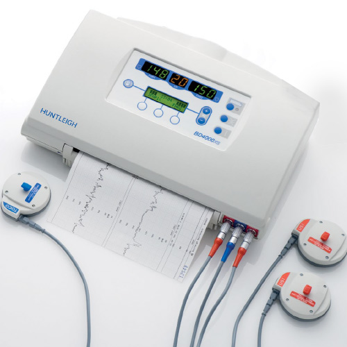 מוניטור עוברי Huntleigh Sonicaid BD4000xs. Fetal Monitor. ניטור תאומים. מדפסת תרמית A4