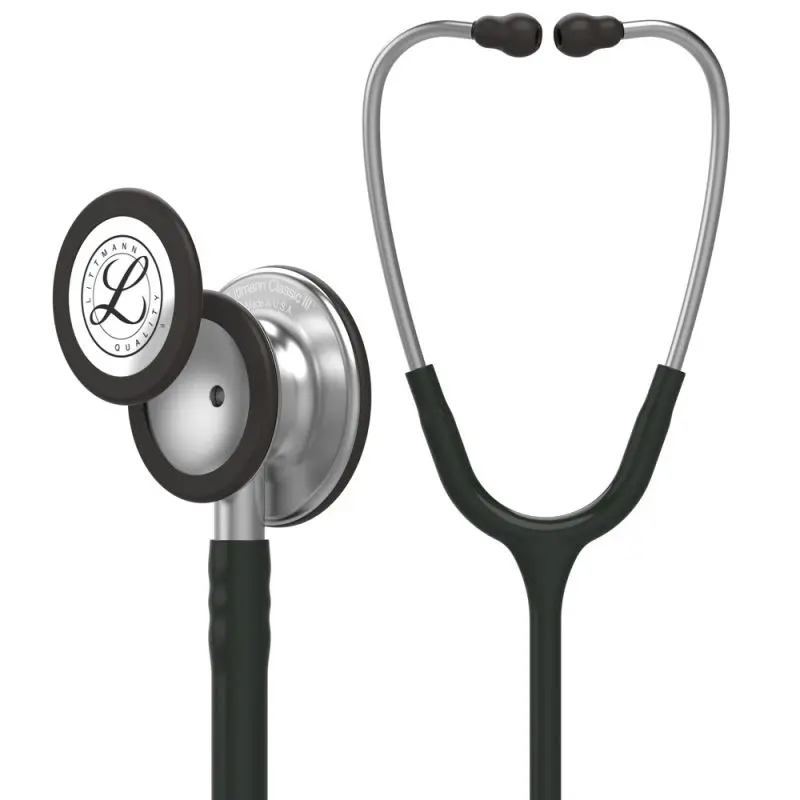 [260803] סטטוסקופ ליטמן 3M קלאסיק III. 3M™ Littmann® Classic III™ Stethoscope. צבע שחור. Black. דגם 5620. ממברנה כפולה. אחריות יצרן 5 שנים. יבוא רשמי לישראל.