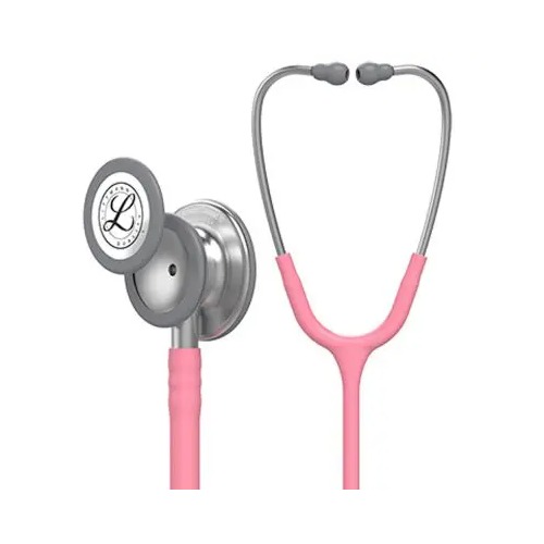 סטטוסקופ ליטמן 3M קלאסיק III. 3M™ Littmann® Classic III™ Stethoscope. צבע ורוד פנינה. Pearl Pink. דגם 5633. ממברנה כפולה. אחריות יצרן 5 שנים. יבוא רשמי לישראל.