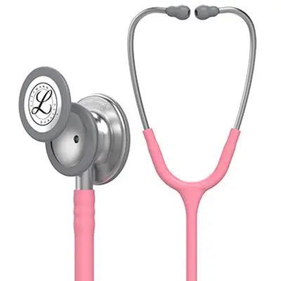 סטטוסקופ ליטמן 3M קלאסיק III. 3M™ Littmann® Classic III™ Stethoscope. צבע ורוד פנינה. Pearl Pink. דגם 5633. ממברנה כפולה. אחריות יצרן 5 שנים. יבוא רשמי לישראל.