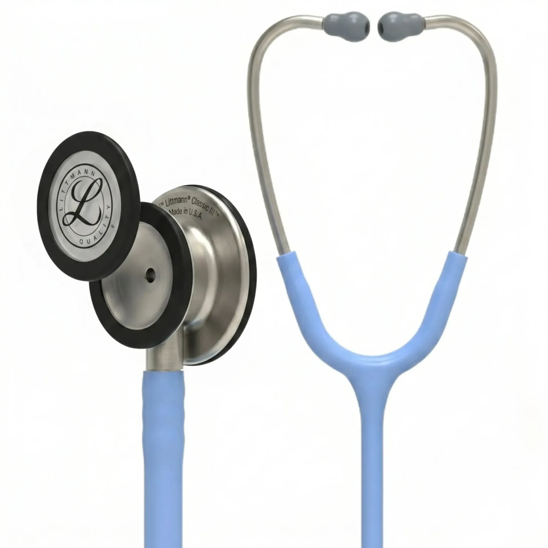 [260825] סטטוסקופ ליטמן 3M קלאסיק III. 3M™ Littmann® Classic III™ Stethoscope. צבע תכלת שמיים. Sky Blue. דגם 5630. ממברנה כפולה. אחריות יצרן 5 שנים . יבוא רשמי לישראל.
