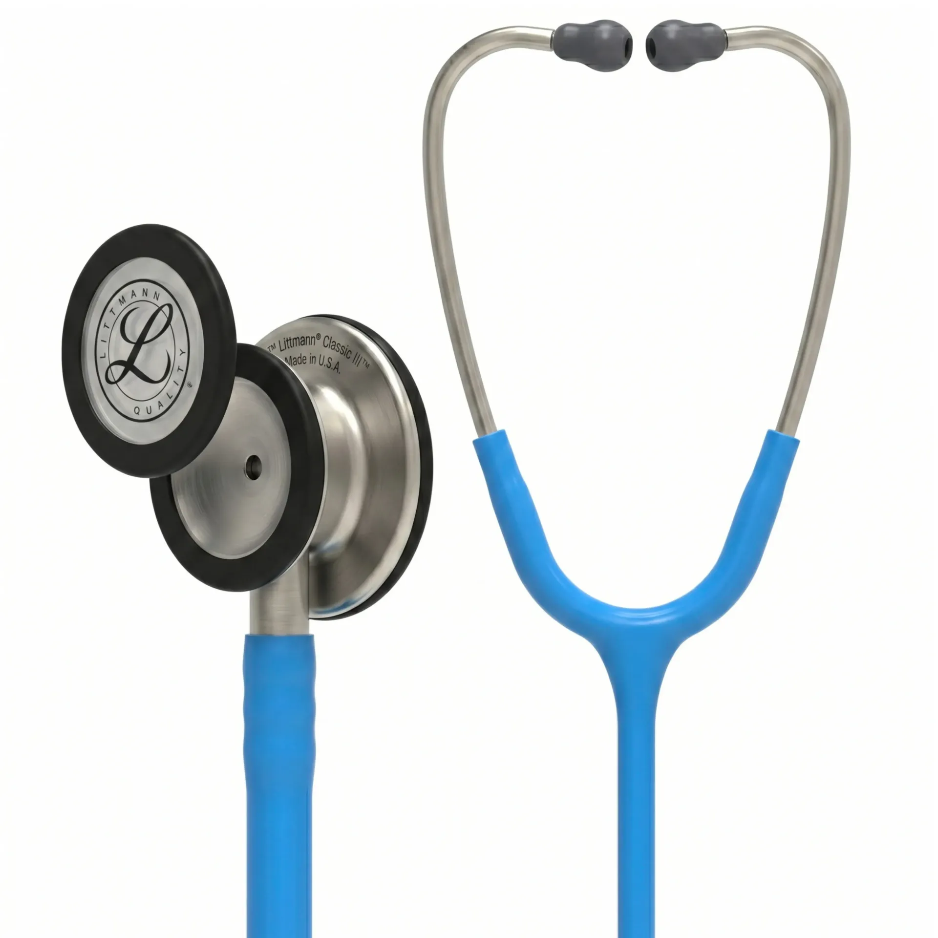 [260825] סטטוסקופ ליטמן 3M קלאסיק III. 3M™ Littmann® Classic III™ Stethoscope. צבע תכלת שמיים. Sky Blue. דגם 5630. ממברנה כפולה. אחריות יצרן 5 שנים . יבוא רשמי לישראל.