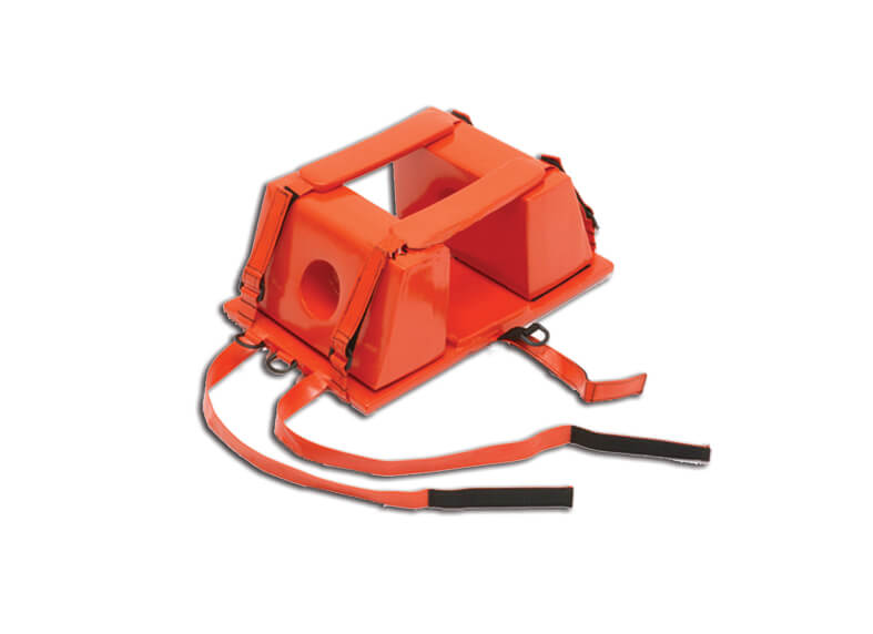 [300403] מקבע ראש צווארי לאלונקה. Head Immobilizer for Spine Board. קיבוע מלא של הראש והצוואר על קרש גב. ס.מדיק יבוא