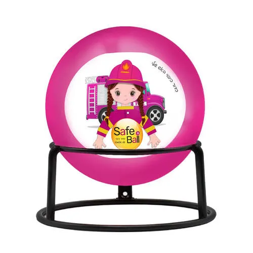 [420204] כדור כיבוי אש SAFE BALL בנות. 1.3 ק"ג. חיי מדף 5 שנים. הפעלה תוך 3 שניות. שריפות A, B, C, E. ס.מדיק יבוא