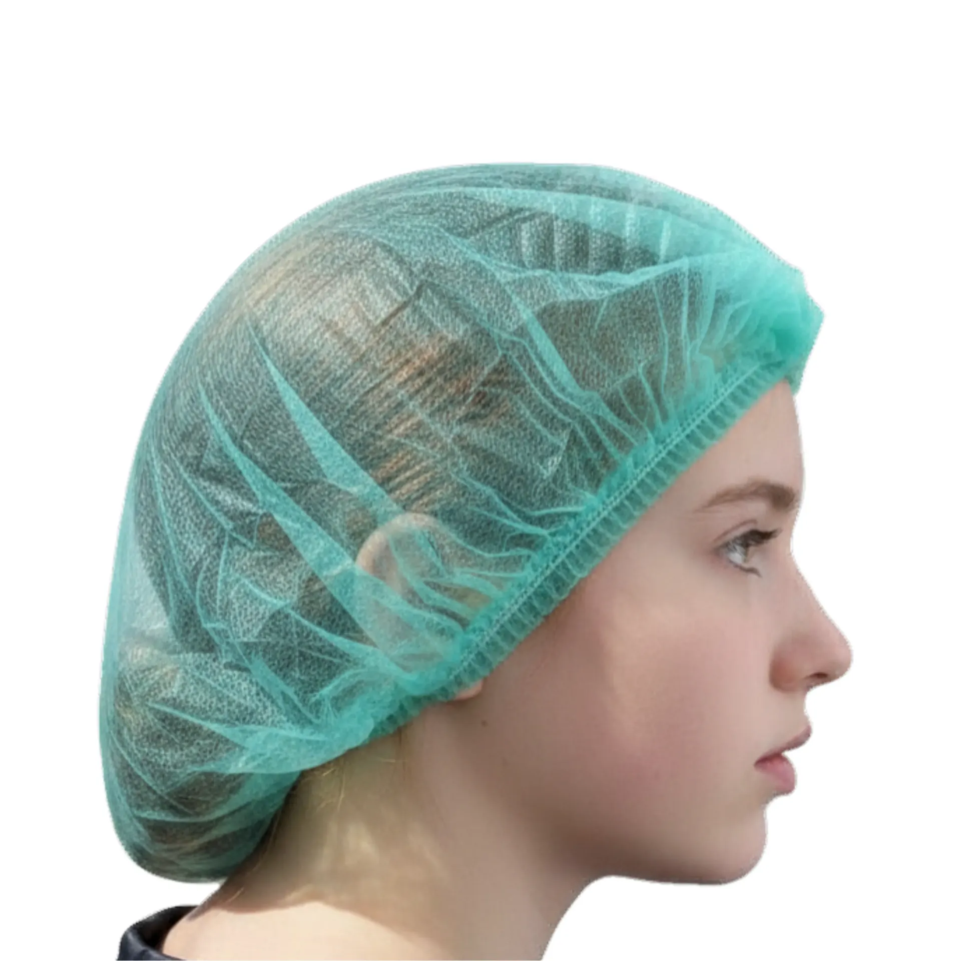כובע פיתה לאחות חד פעמי. Disposable Bouffant Surgical Cap. עם גומי היקפי. כיסוי ראש ואוסף שיער. מארז 100 יחידות. ס.מדיק יבוא