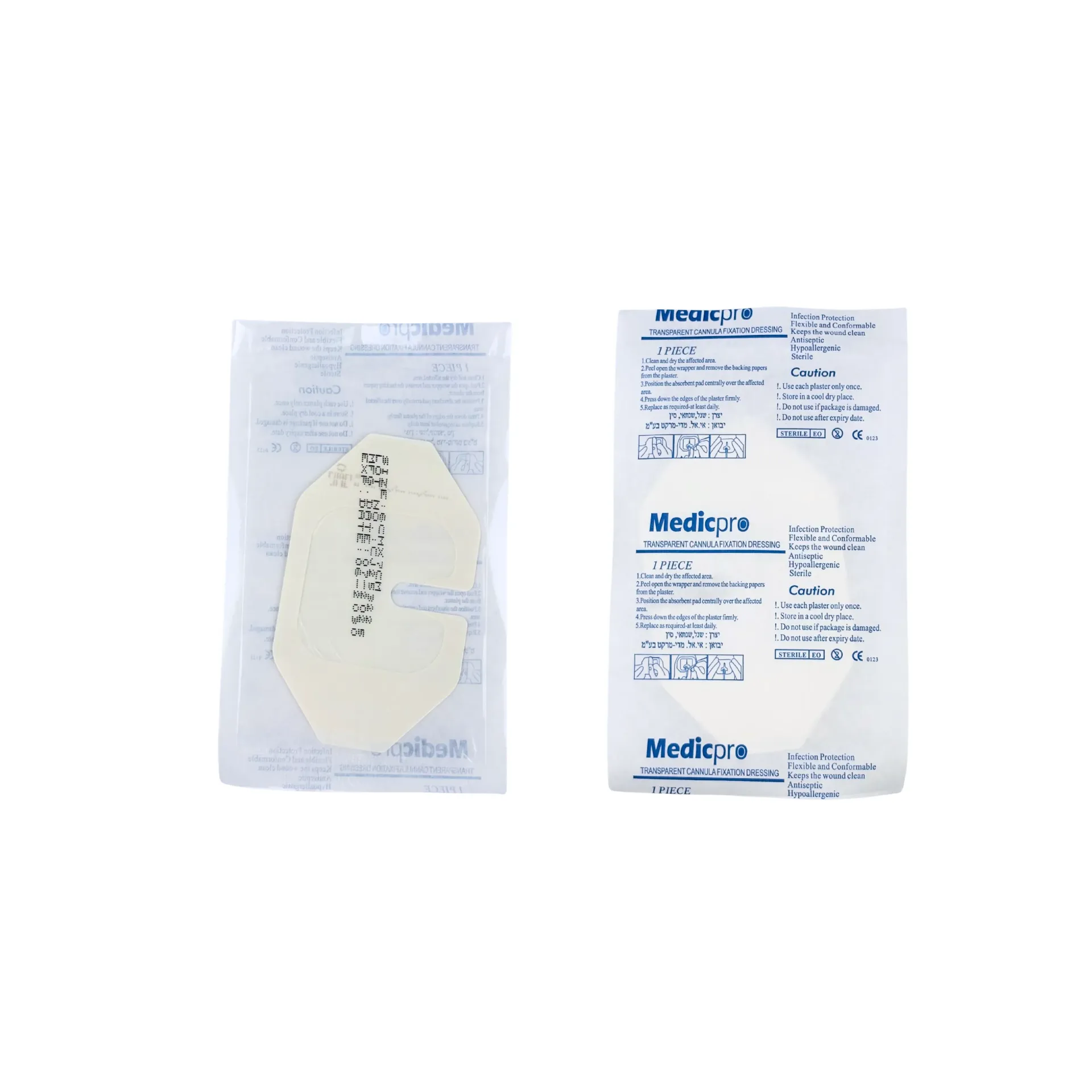 קיבוע שקוף לקנולה עירוי (Film). Transparent IV Cannula Dressing. 100 יחידות. ס.מדיק יבוא