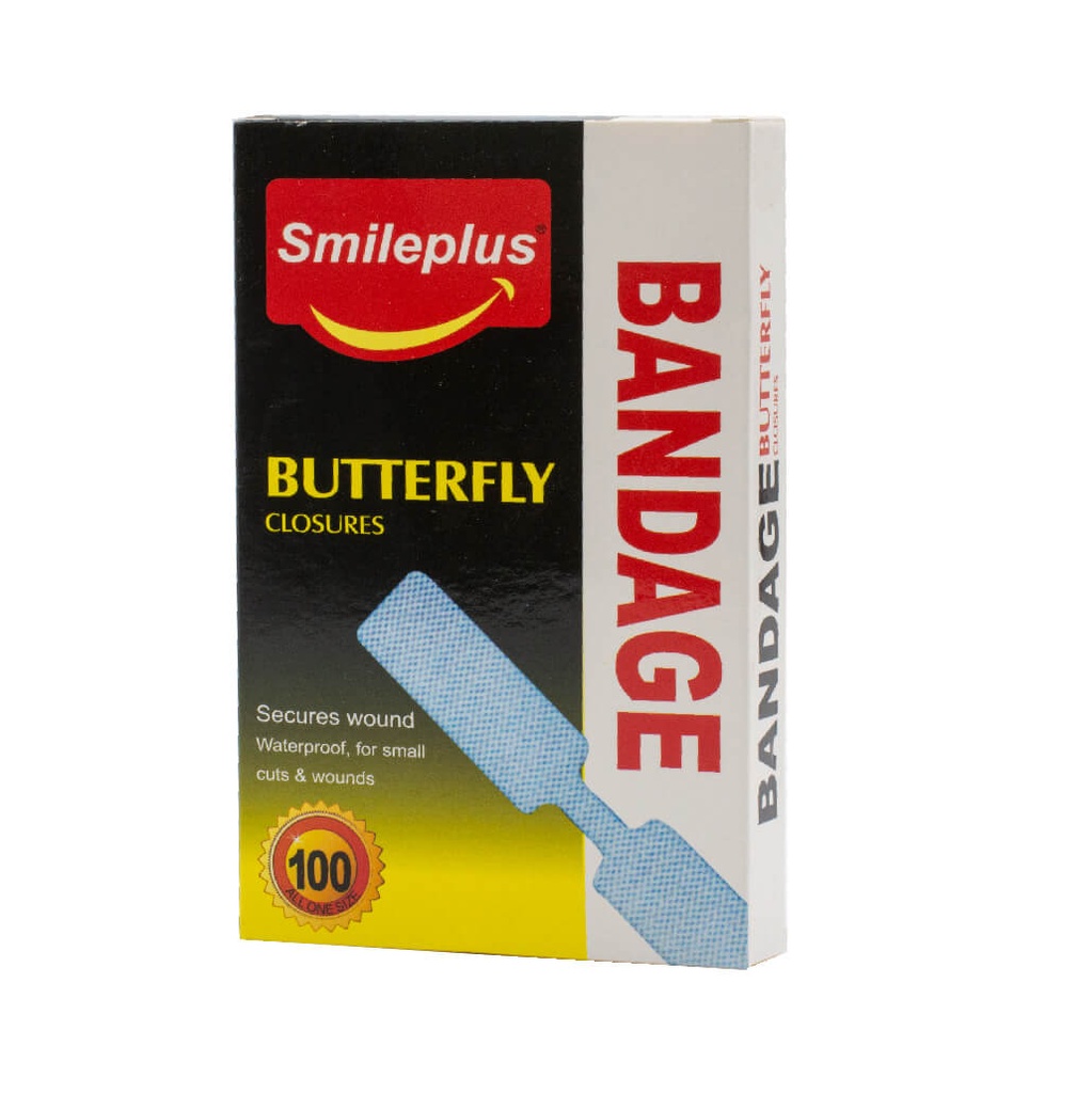 [466017] פלסטר פרפריות. Butterfly Closure Plasters. סגירת פצעים ללא תפרים. ס.מדיק יבוא