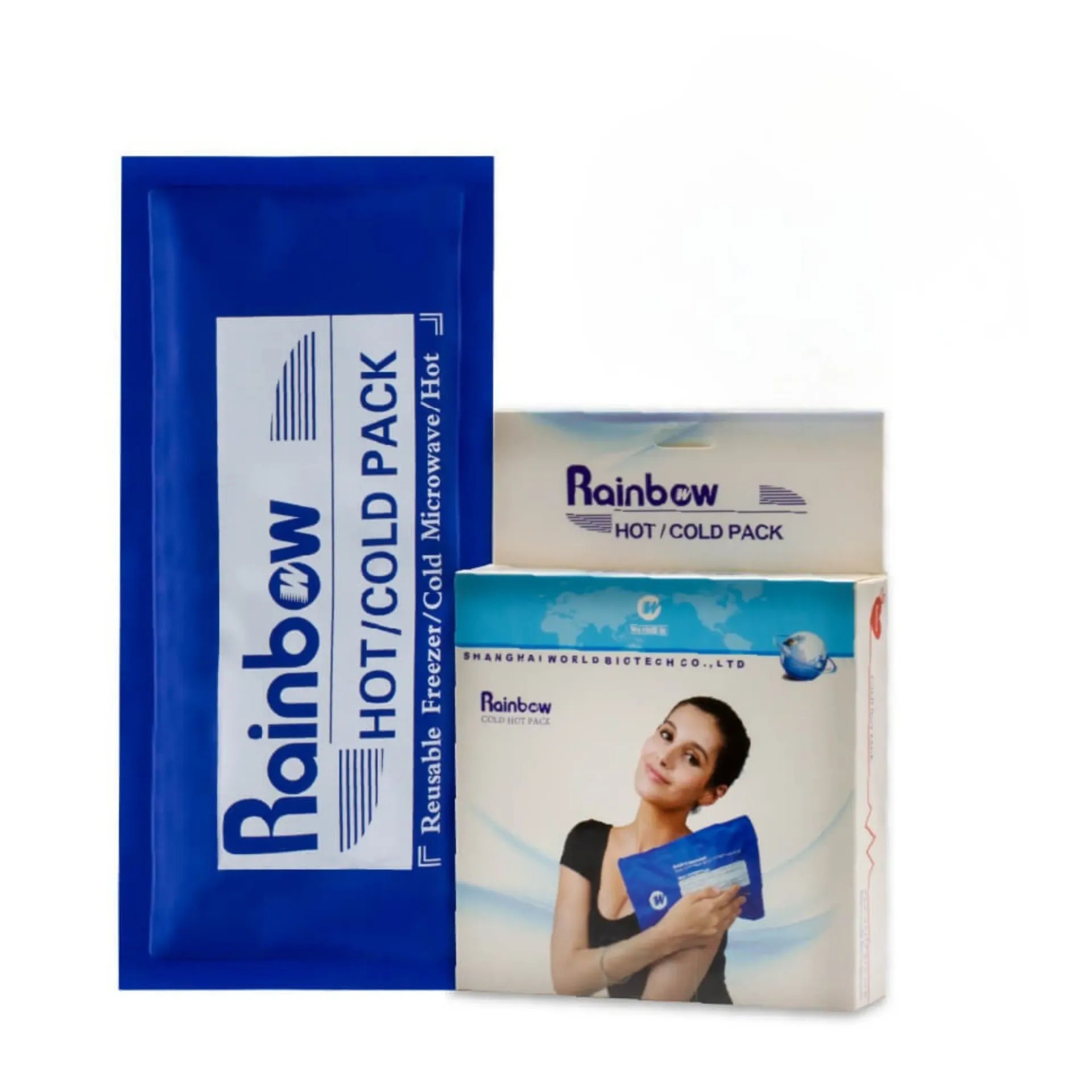 [466802] שקית חימום/קירור רב-פעמית. Reusable Hot/Cold Pack. להקלה בכאבי ראש, מיגרנה, שרירים ופציעות. גמישה למגע העור. ס.מדיק יבוא