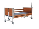 מיטת HOMECARE קומפורטק חשמלית. LO-HI 35-70 ס"מ. עומס 230 ק"ג. CPR. מעקה עץ. גלגלי נירוסטה. מאושר אמ"ר. ס.מדיק יבוא