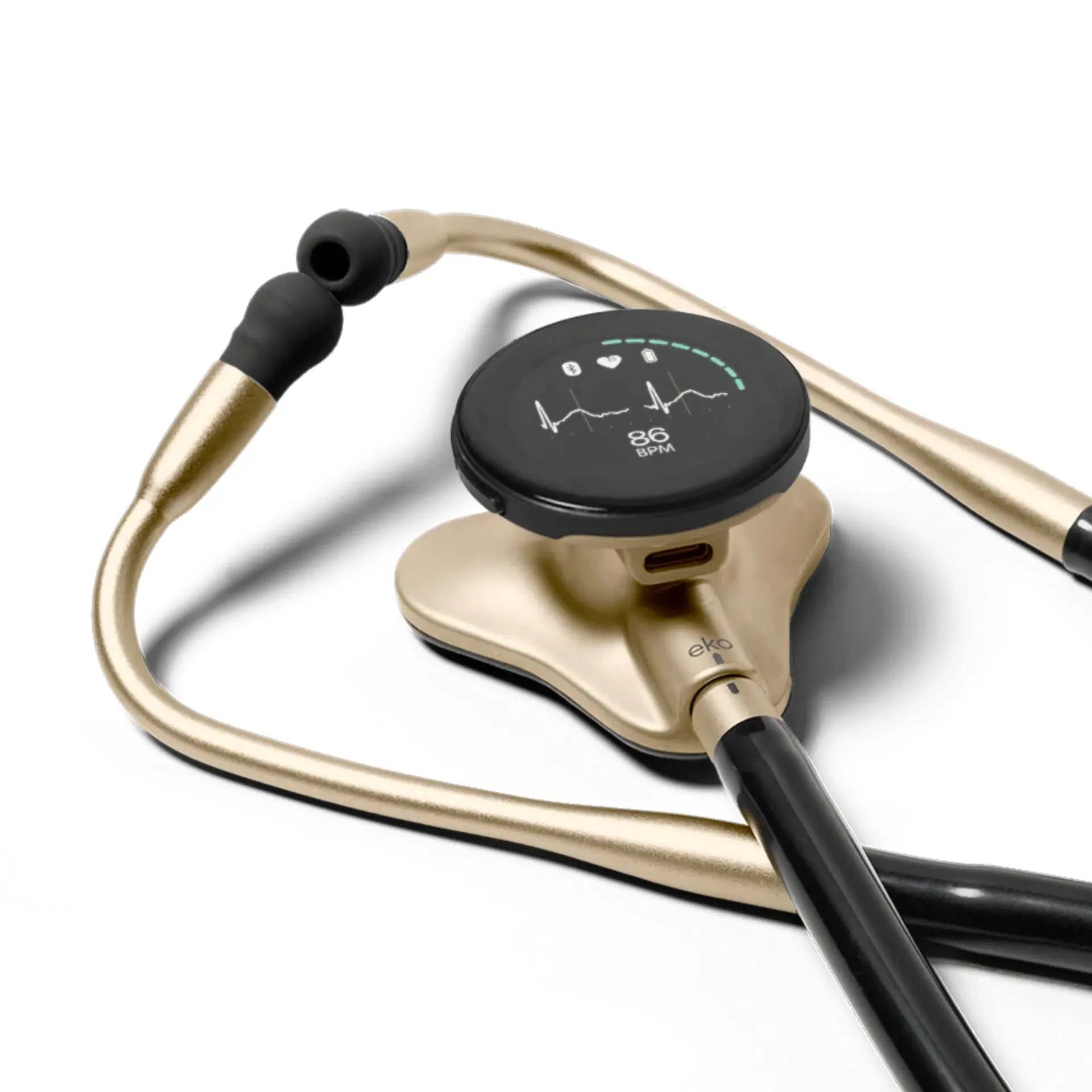 [260870] סטטוסקופ דיגיטלי Eko CORE 500. Eko CORE 500 Digital Stethoscope. כולל אק"ג 3 לידים, הגברת קול עד פי 40 וביטול רעשים אקטיבי. ס.מדיק יבוא