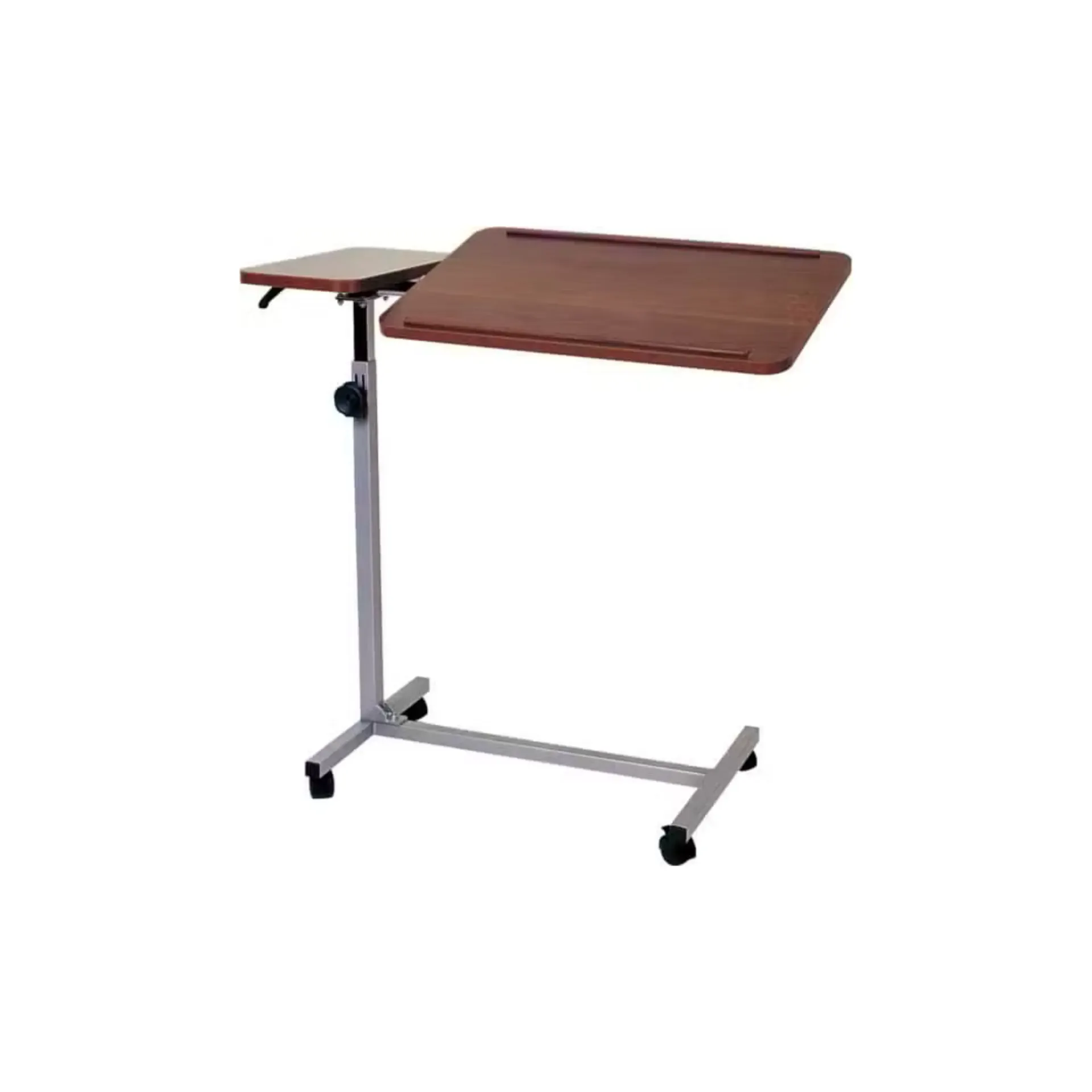 שולחן אחות אילמת Easy Eat 1. Overbed Table. כיוונון כפול. גובה 76-126 ס"מ. על גלגלים. ס.מדיק יבוא