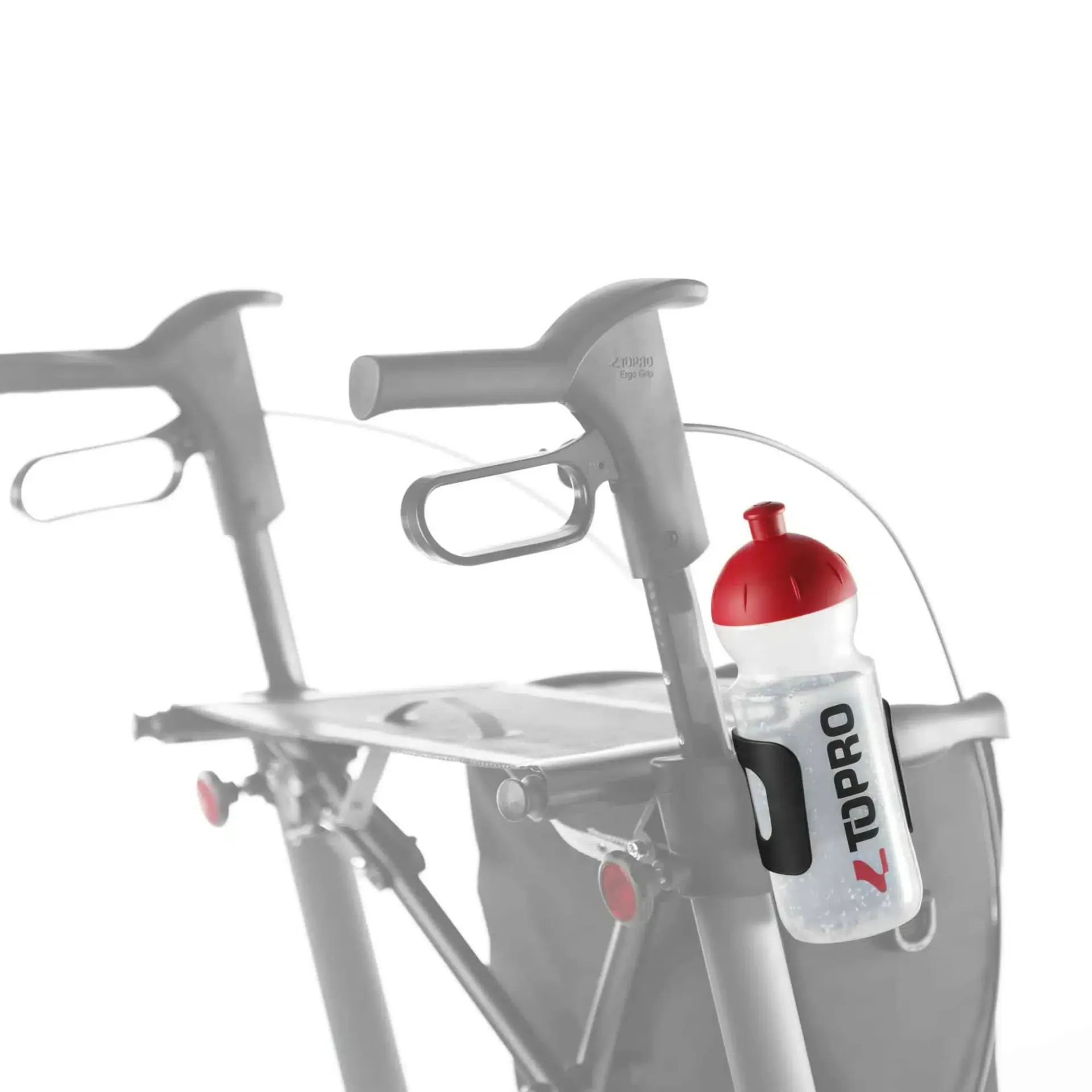 מחזיק בקבוק שתייה לרולטור טרויה. TOPRO Bottle Holder. לבקבוק עד 1 ליטר. התקנה על השלדה בהישג יד. ס.מדיק יבוא