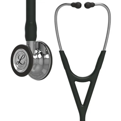 [261413] סטטוסקופ ליטמן 3M™ קרדיולוגי IV. 3M™ Littmann® Cardiology IV™ Stethoscope. צבע שחור גימור מראה. Black Mirror Finish. דגם 6177. ראש כפול. אחריות יצרן 5 שנים. יבוא רשמי לישראל.
