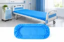 סדין ניילון CPE למיטה עם גומי. CPE Bed Cover. 210x90 ס"מ, כחול, 10 יחידות. Medicpro